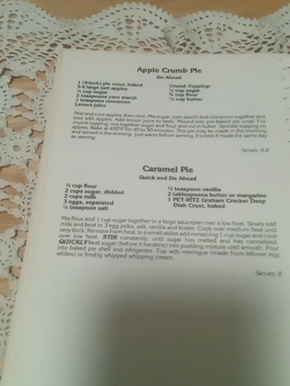 Vintage Cookbook, Jewish Women of St. Louis Section